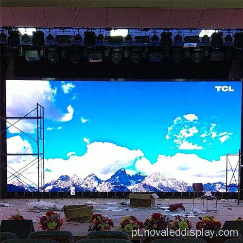 Tv de parede de tela led de palco interno para igreja
